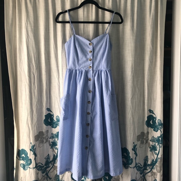 Dresses & Skirts - Checkered Blue Dress